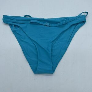 Andie Swim The Riviera Bikini Bottom Blue Sz Large NWT